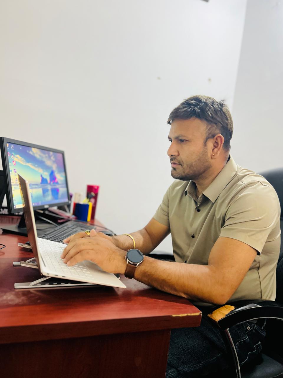 Thir Bahadur Bhandari, founder and owner of Trinity Skills Academy